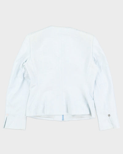 Vintage 90s Versace Collection Powder Blue Jacket - M