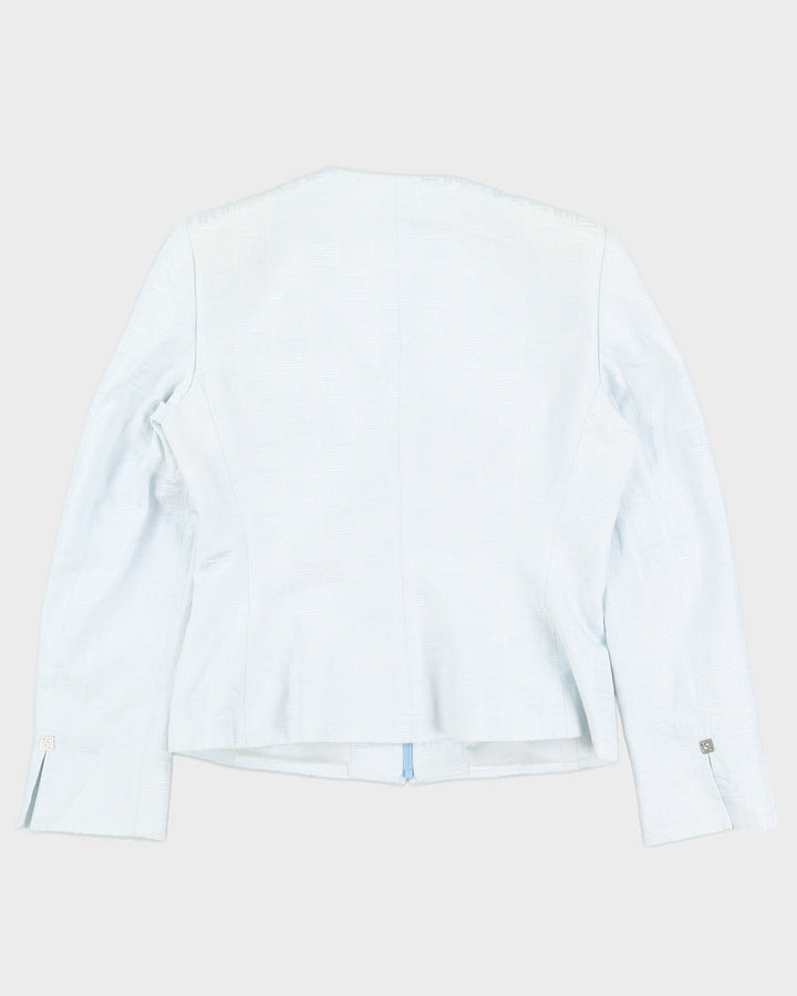 Vintage 90s Versace Collection Powder Blue Jacket - M