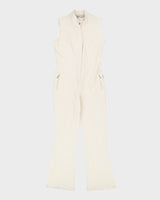 Moncler Cream Ski Salopettes - XL