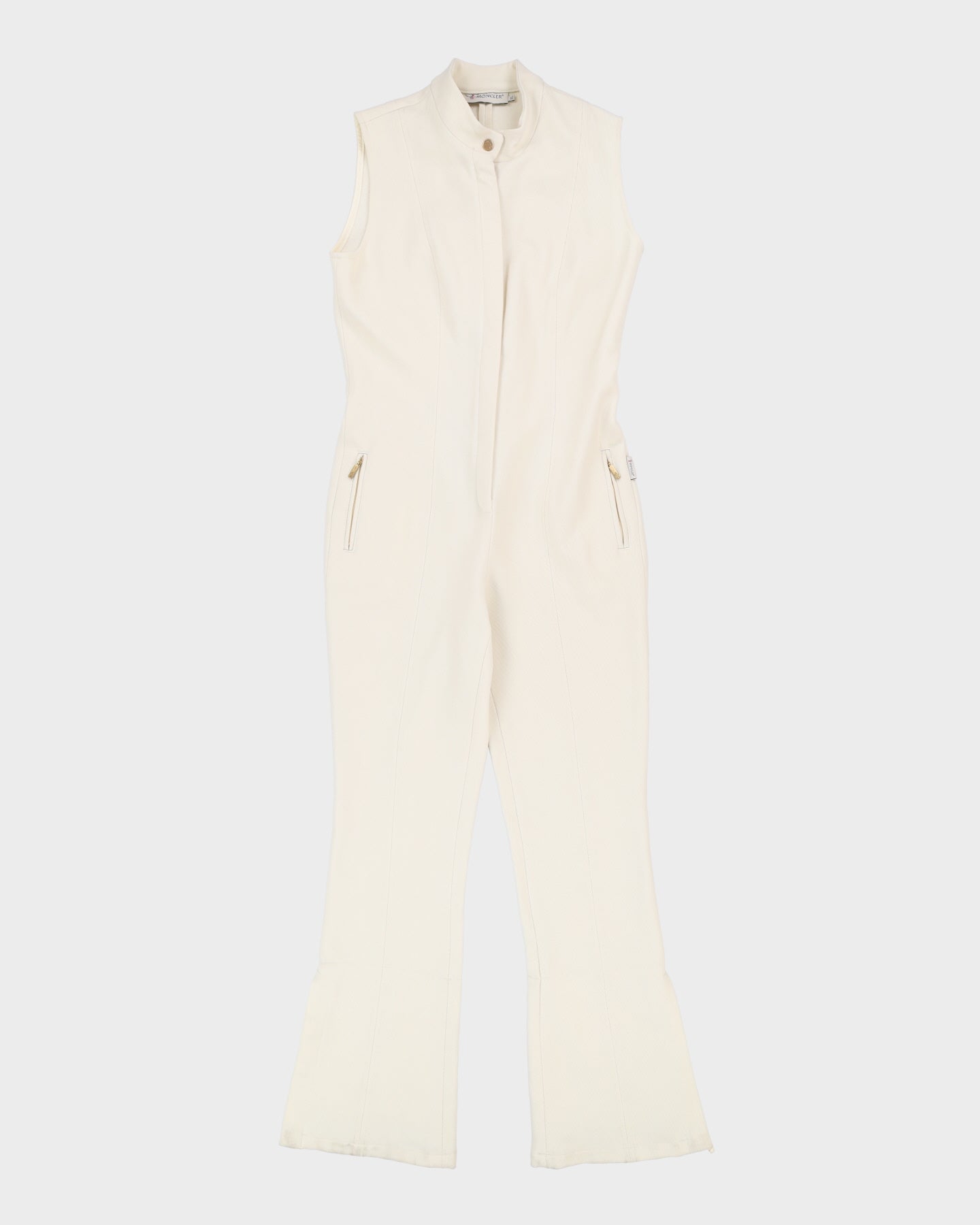 Moncler Cream Ski Salopettes - XL