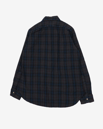 Vintage 60s Pendleton Button Up Check Flannel Shirt - L