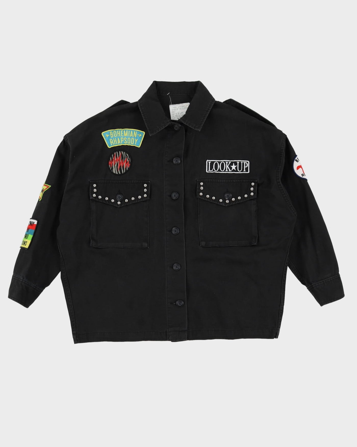 Moussy X Queen Bohemian Rhapsody Black Button Up Work Shirt - OSFA