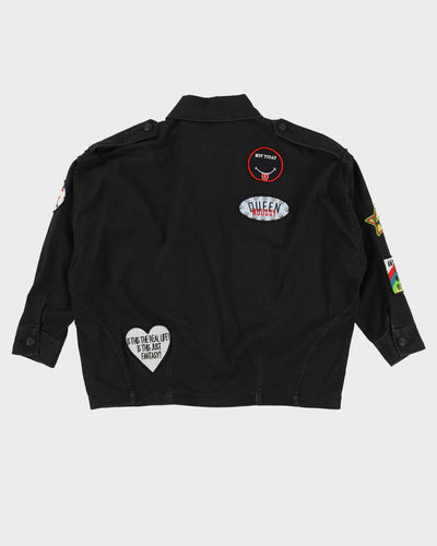 Moussy X Queen Bohemian Rhapsody Black Button Up Work Shirt - OSFA
