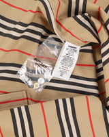 Burberry Striped Beige Oversized Button Up Shirt - XL