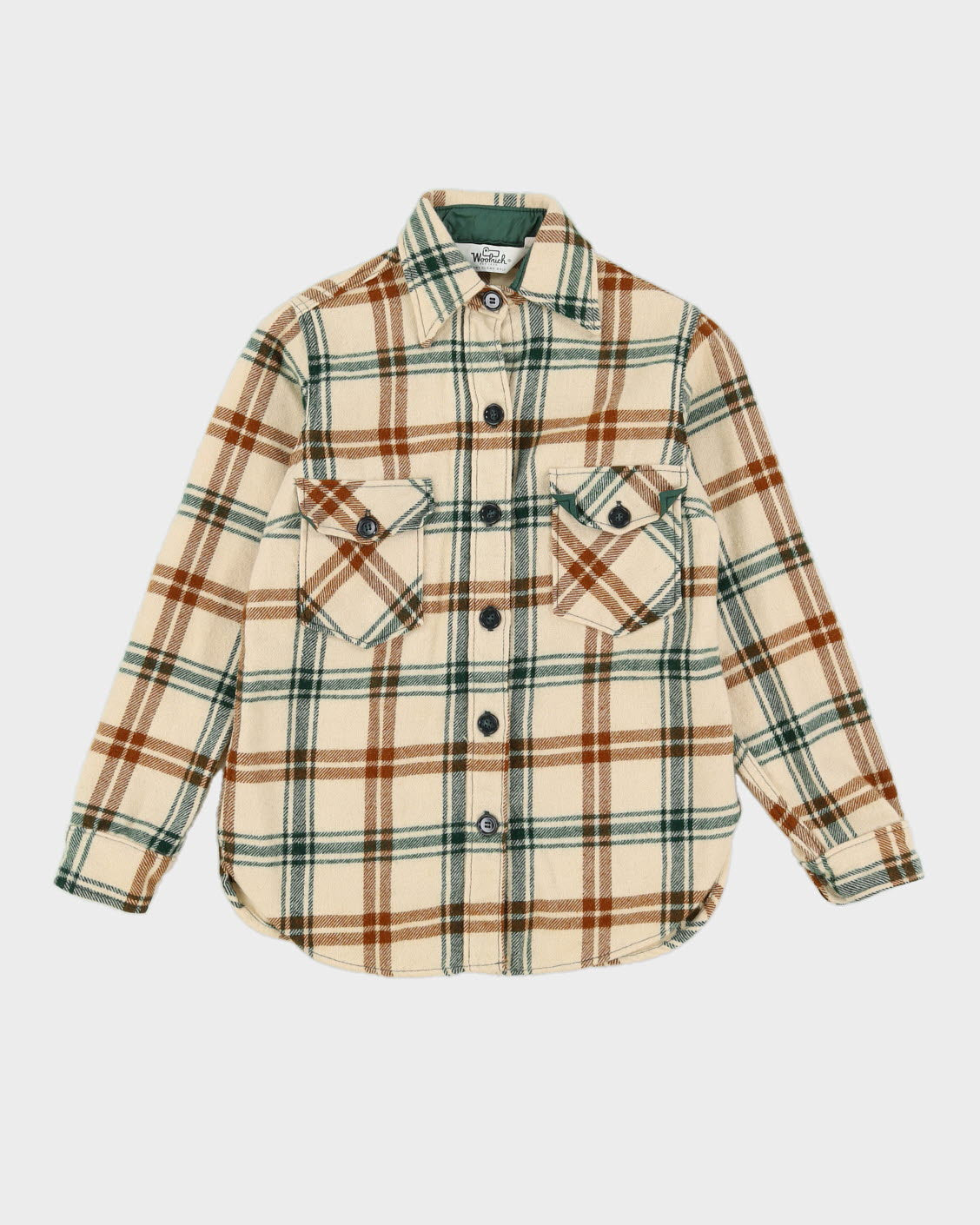 Woolrich Cream Checked Work Shirt - S