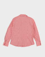 Vintage 1980s Red and White Gingham Western Shirt - S