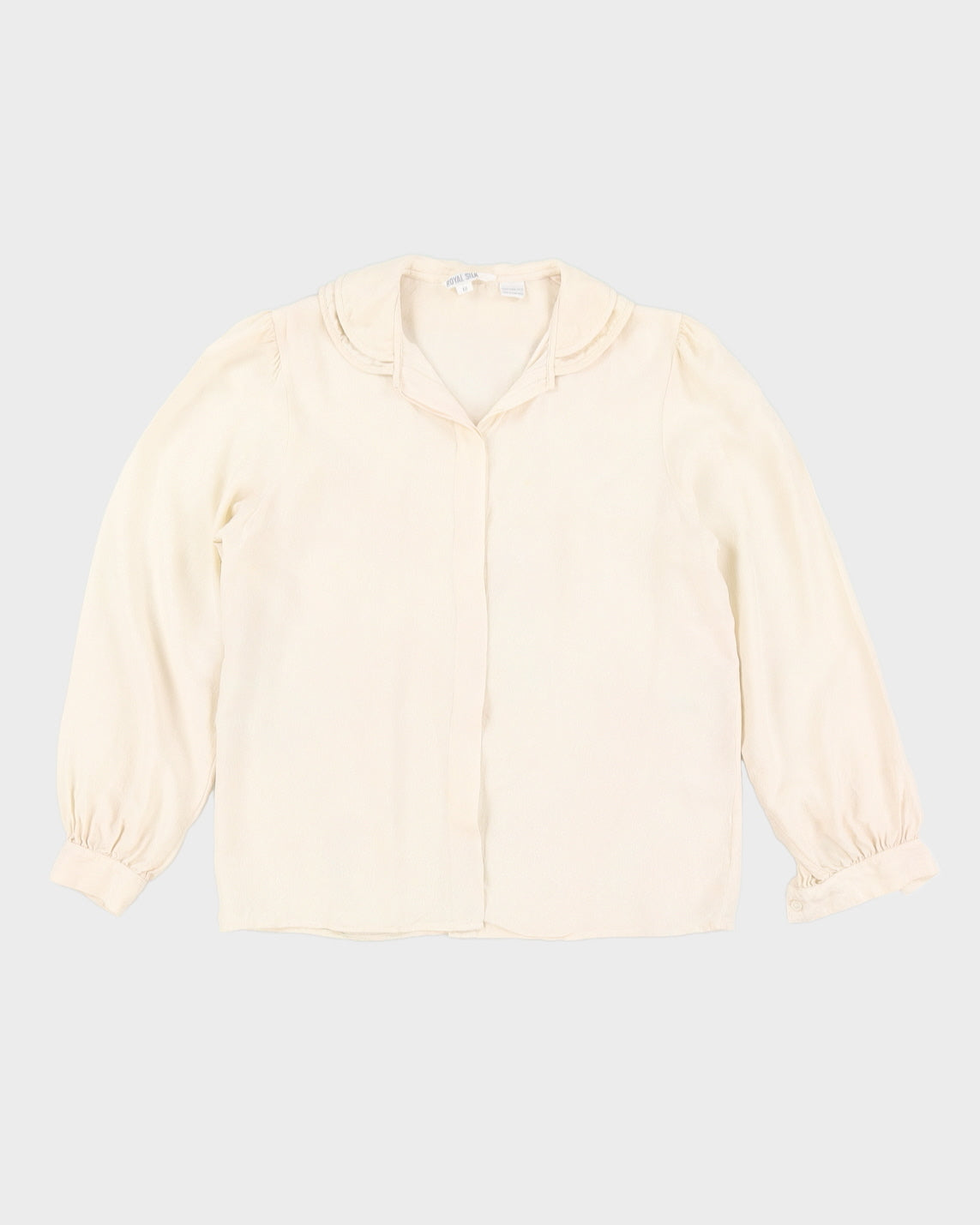 Vintage 1980s Royal Silk Shirt - M