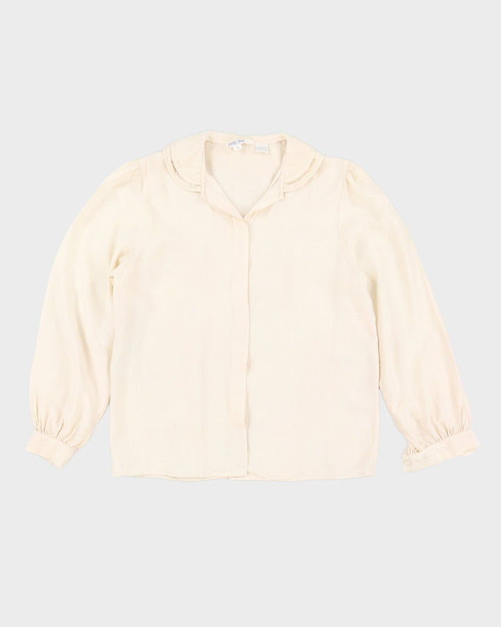 Vintage 1980s Royal Silk Shirt - M