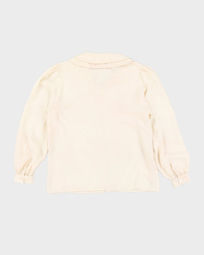 Vintage 1980s Royal Silk Shirt - M