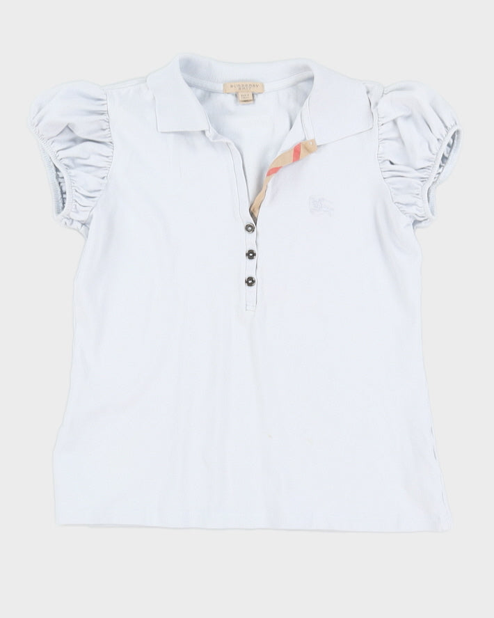 Burberry Brit Baby Blue Women's Polo Shirt - M