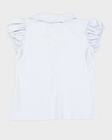 Burberry Brit Baby Blue Women's Polo Shirt - M