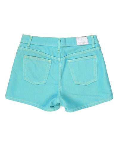 Guess Jeans Teal and Lime Denim Shorts - W32
