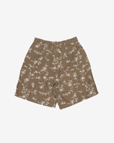 denver hayes patterned high waist shorts - w27