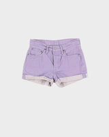Levi's Purple Denim Shorts - W30