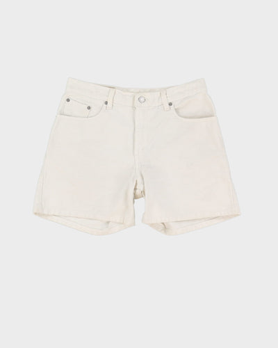 Levi's Light Wash White Denim Shorts - W30