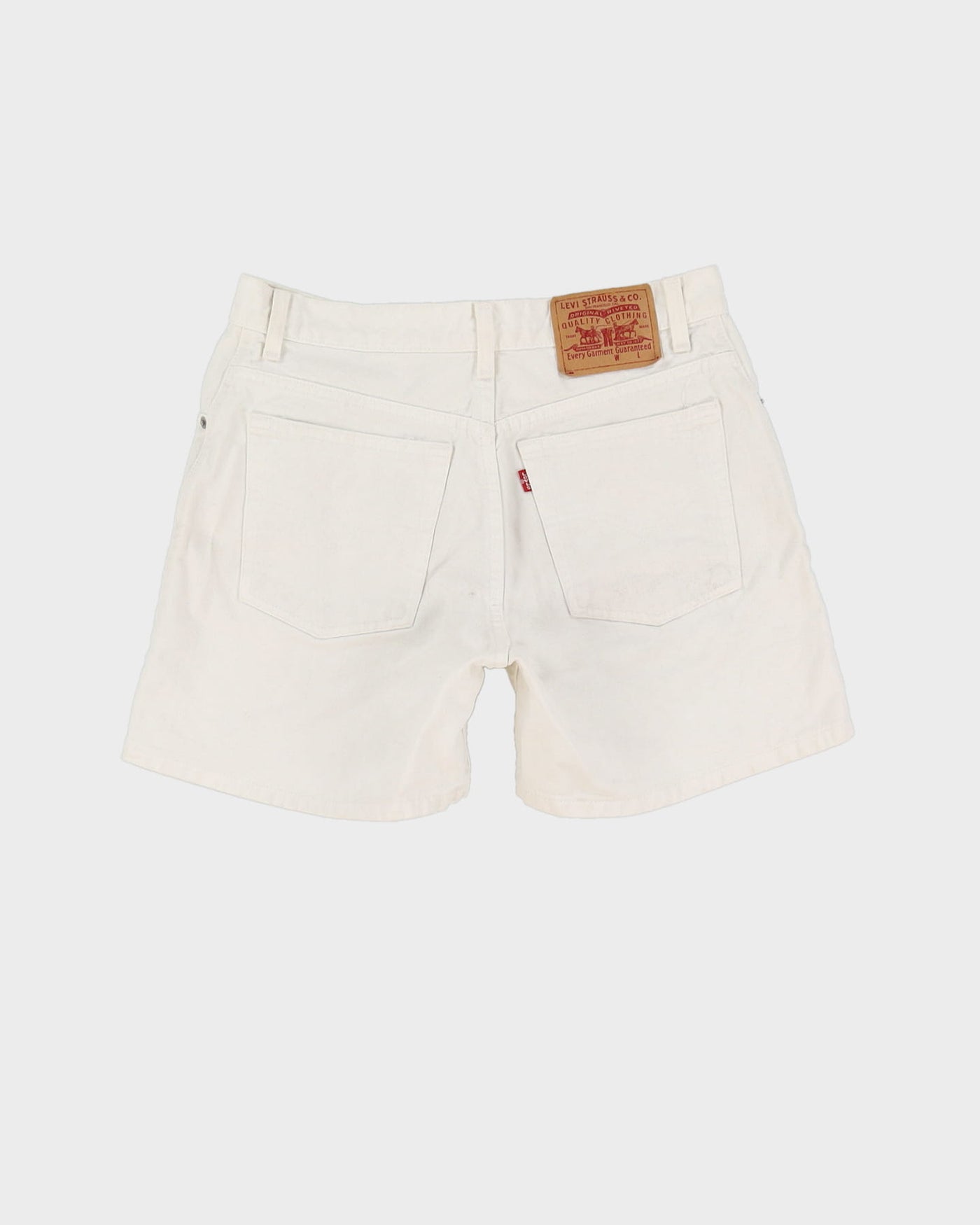 Levi's Light Wash White Denim Shorts - W30