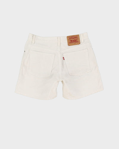 Levi's Light Wash White Denim Shorts - W30