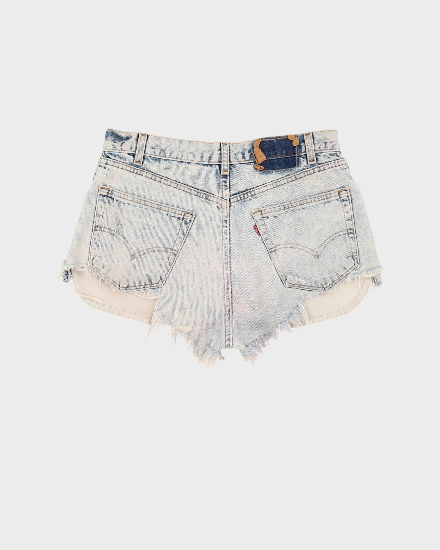 Levi's Bleached Distressed Denim Shorts - W33