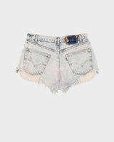 Levi's Bleached Distressed Denim Shorts - W33