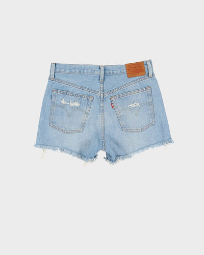 Levi's Big E Re-Pro Blue Distressed Denim Shorts - W30