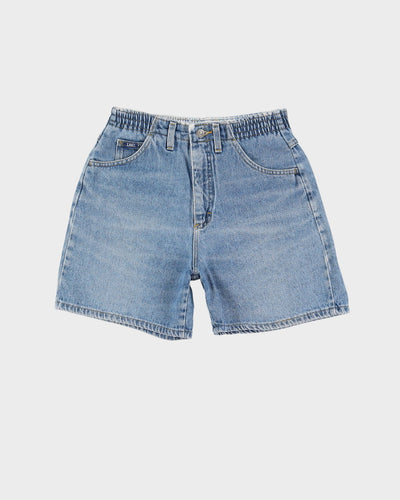 Vintage 90s Lee Light Wash Blue Denim Shorts - W28