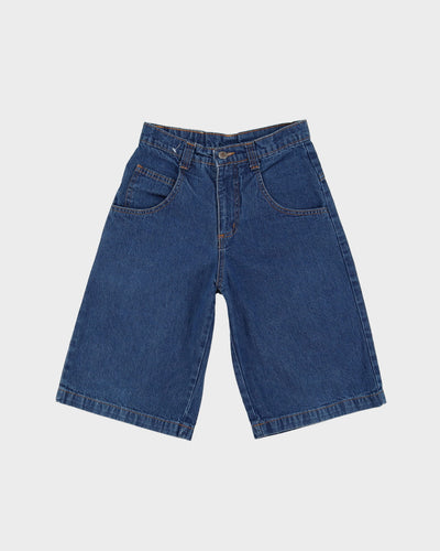 00s Y2K Menace Blue Baggy Denim Shorts - W24