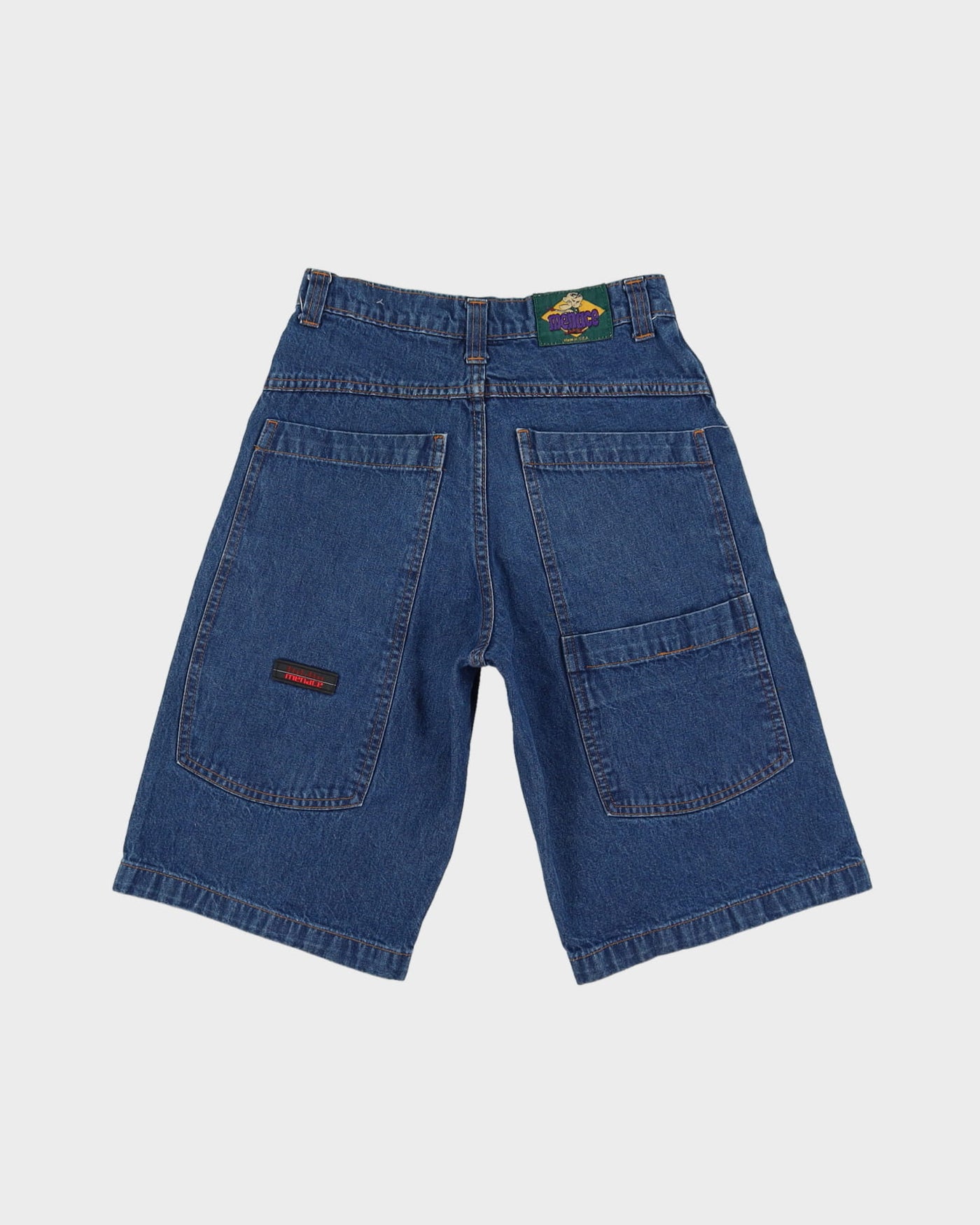 00s Y2K Menace Blue Baggy Denim Shorts - W24