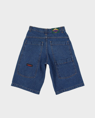 00s Y2K Menace Blue Baggy Denim Shorts - W24