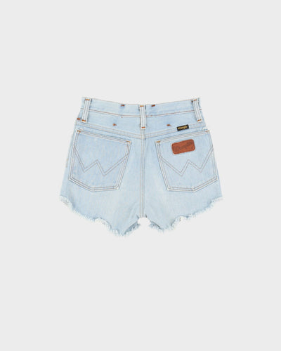 Vintage 90s Wrangler Light Wash Blue Denim Shorts - W26