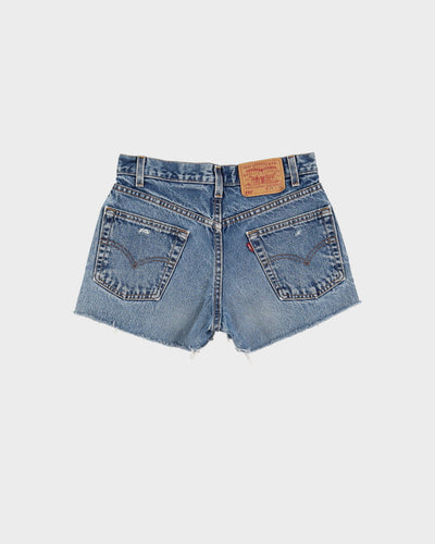 Vintage 90s Levi's Distressed Blue Denim Shorts - W30