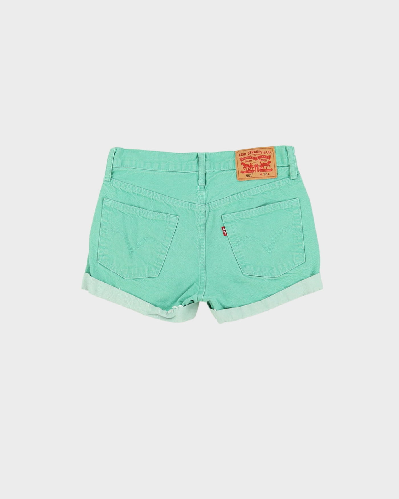 Vintage Levi's Green Denim Shorts - W30