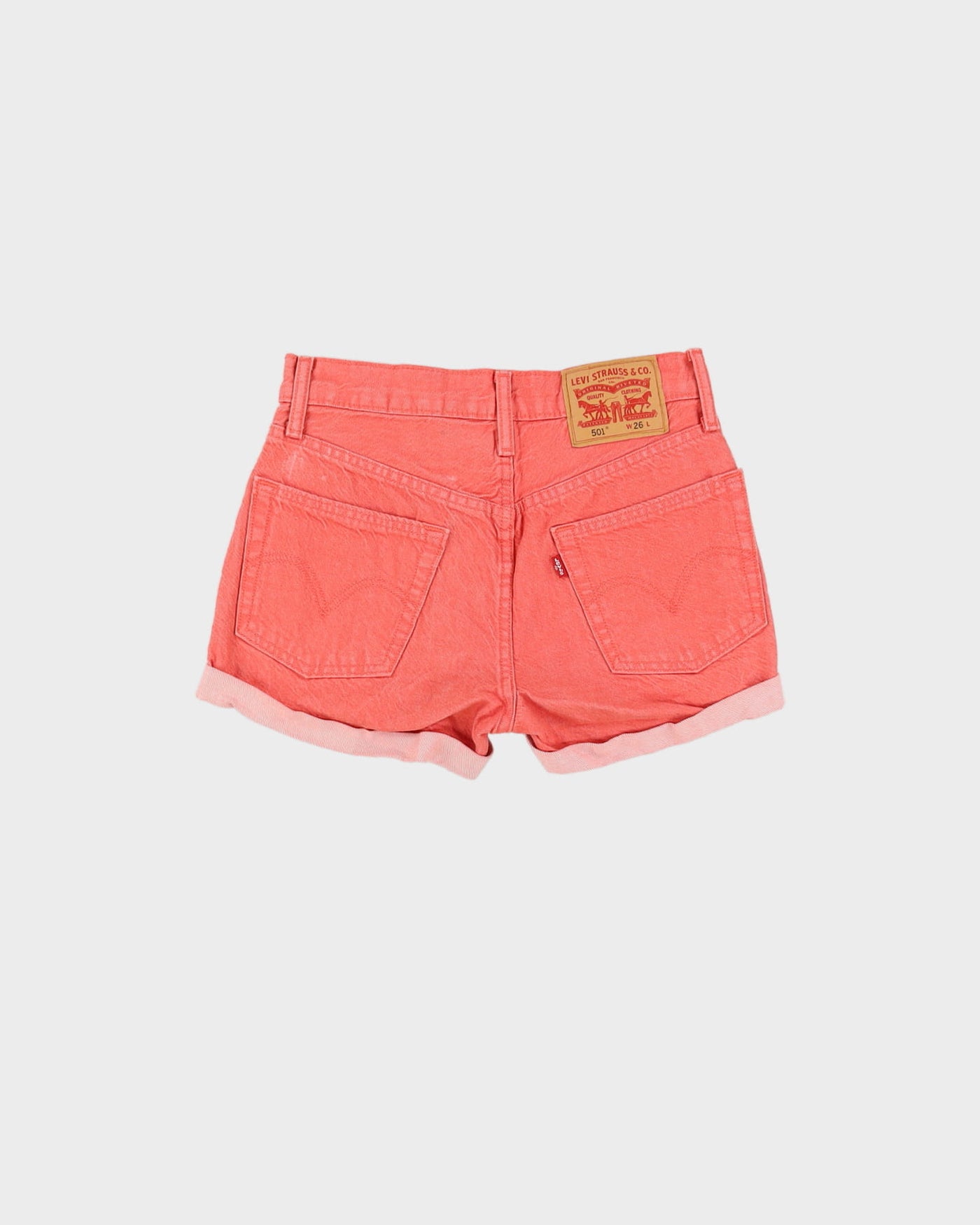 Vintage Levi's Faded Pink Denim Shorts - W26