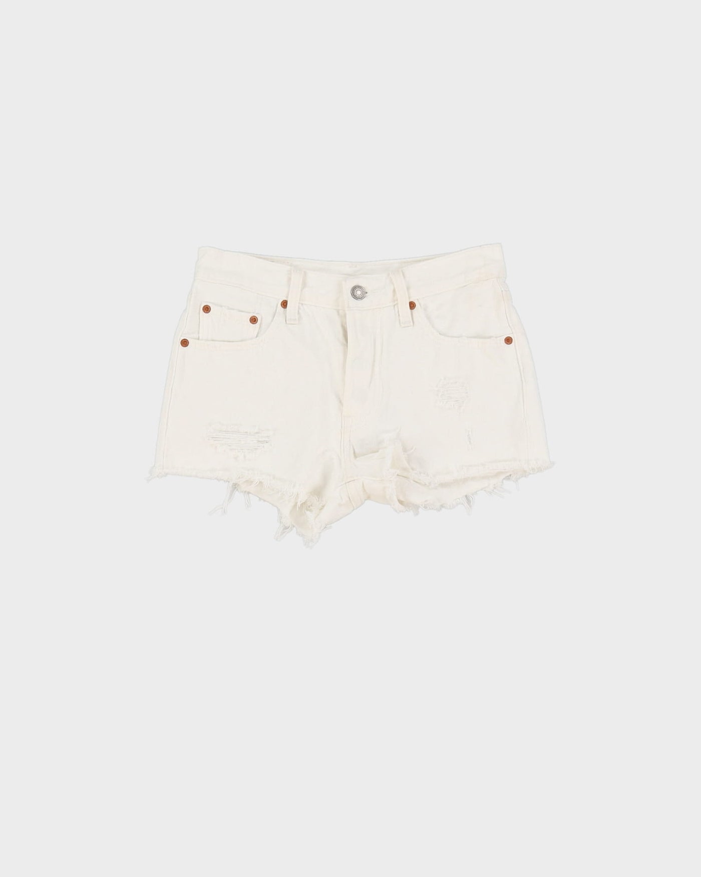 Vintage Levi's White Denim Shorts - W27