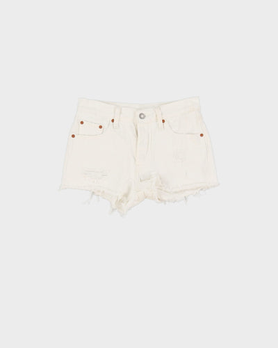 Vintage Levi's White Denim Shorts - W27