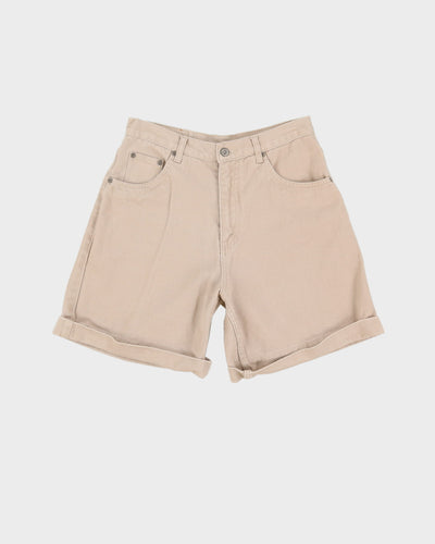 Vintage Nevada Jeanswear Beige Denim Shorts - W28