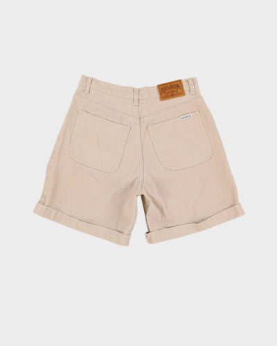 Vintage Nevada Jeanswear Beige Denim Shorts - W28