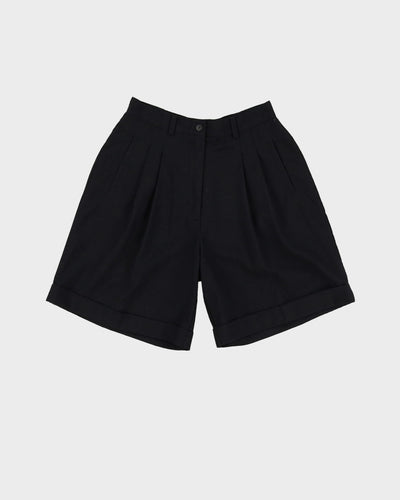 Vintage 90s RAZZ Black High Waist Bermuda Shorts - W28