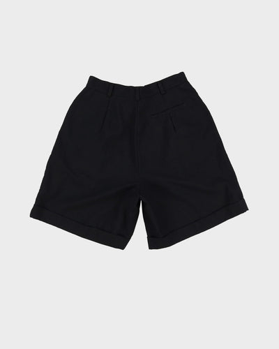 Vintage 90s RAZZ Black High Waist Bermuda Shorts - W28