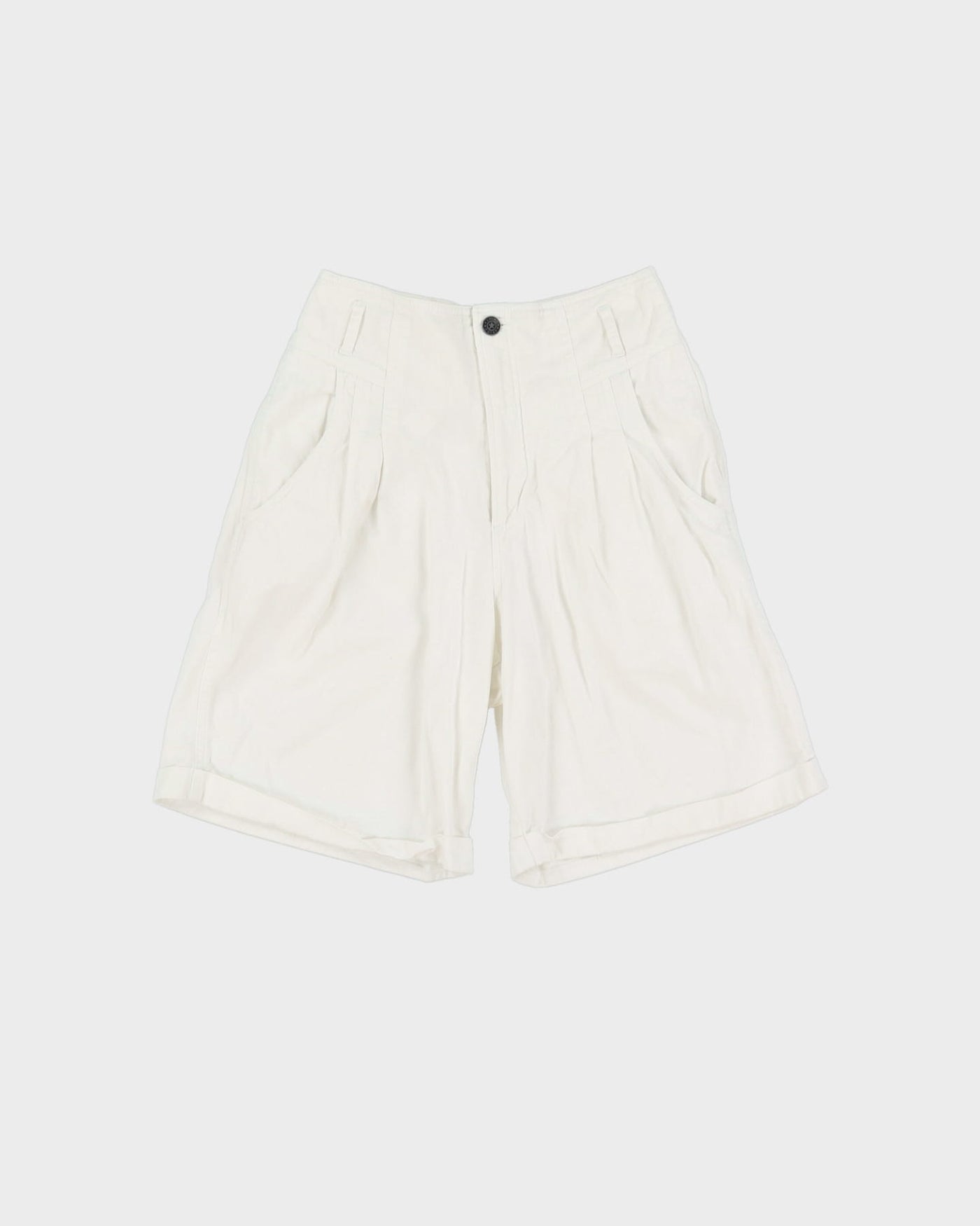 Vintage 90s Karuba White High Waist Shorts - W25