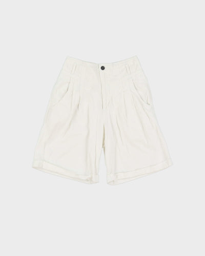 Vintage 90s Karuba White High Waist Shorts - W25