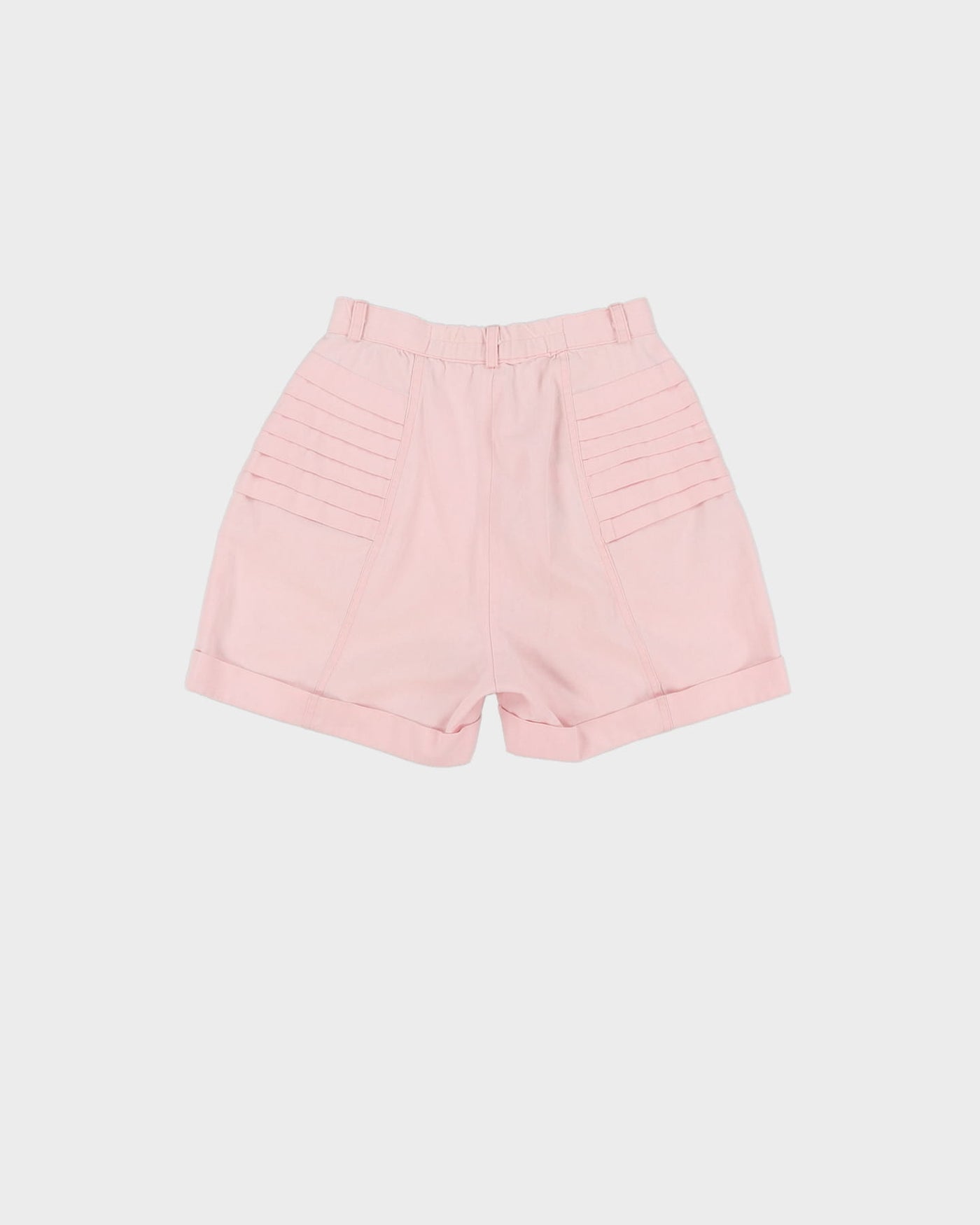 Vintage 90s Fair Play Pink High Waist Pleated Shorts - W23