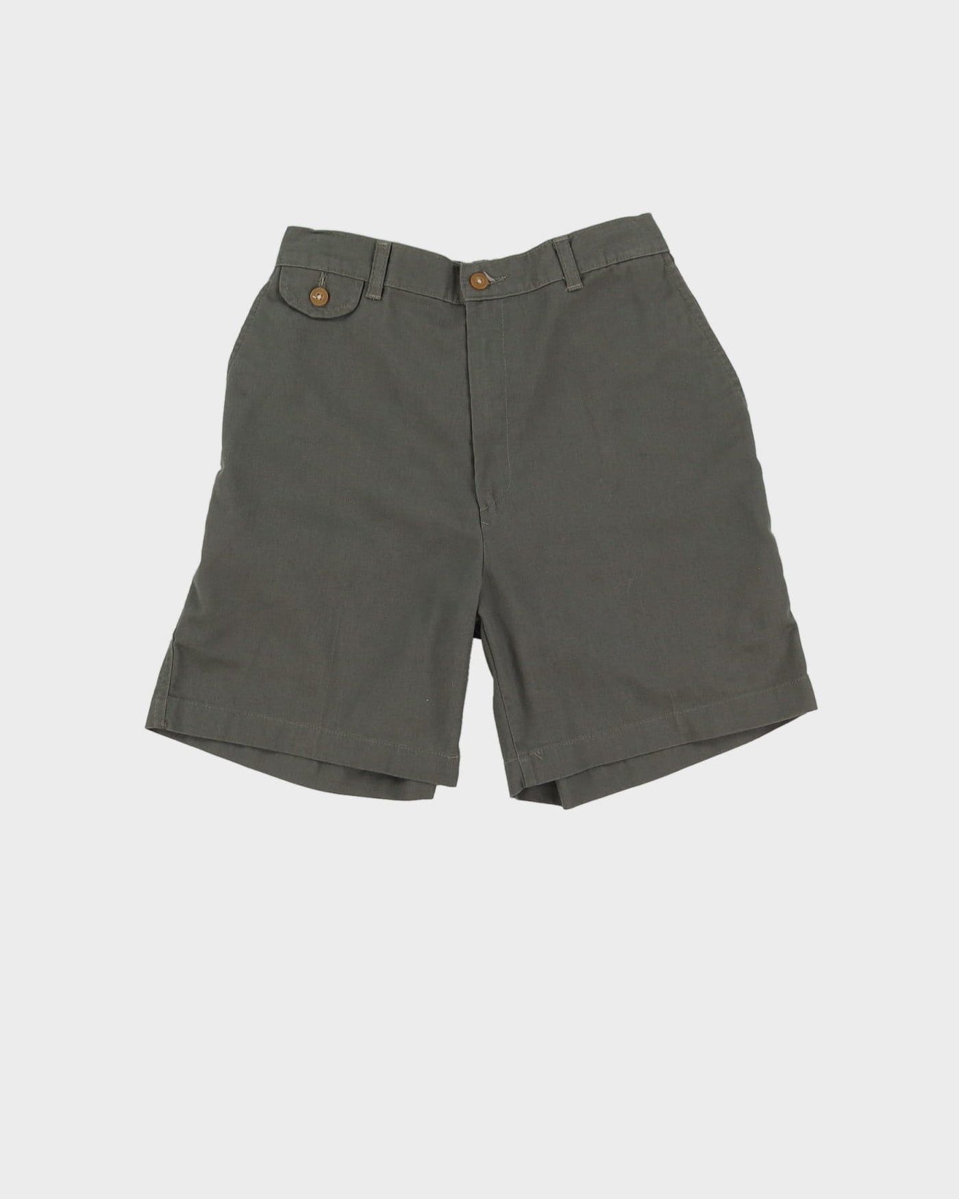 Vintage Khaki Green High Waist Shorts - W28