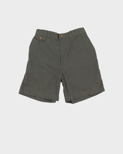 Vintage Khaki Green High Waist Shorts - W28