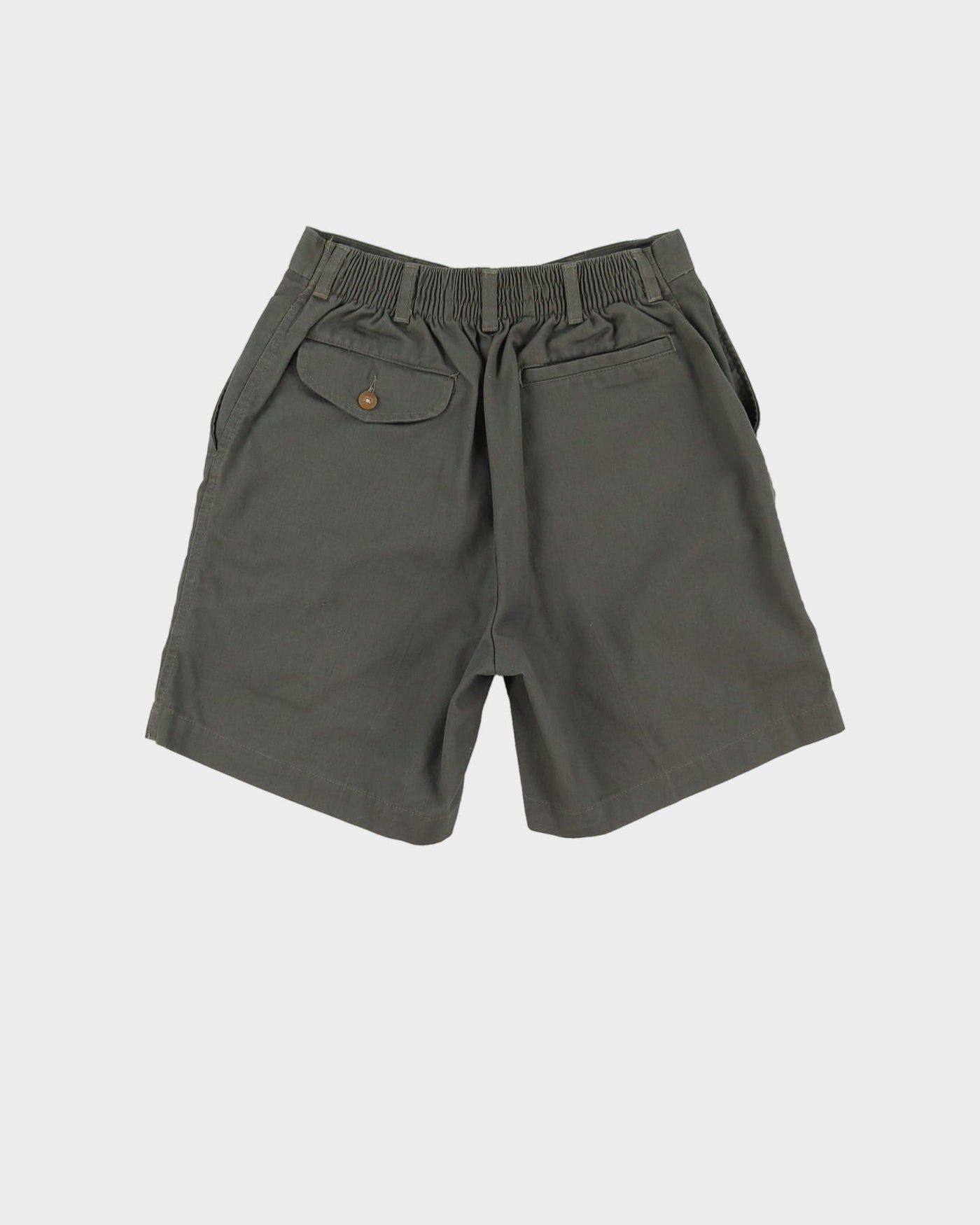 Vintage Khaki Green High Waist Shorts - W28