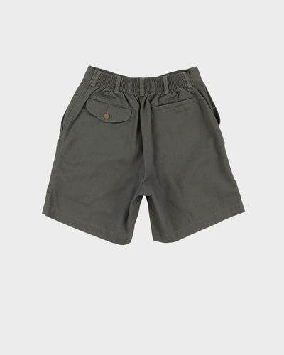 Vintage Khaki Green High Waist Shorts - W28