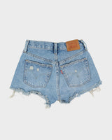 Levi's 501 Big E Distressed Denim Shorts  - W25