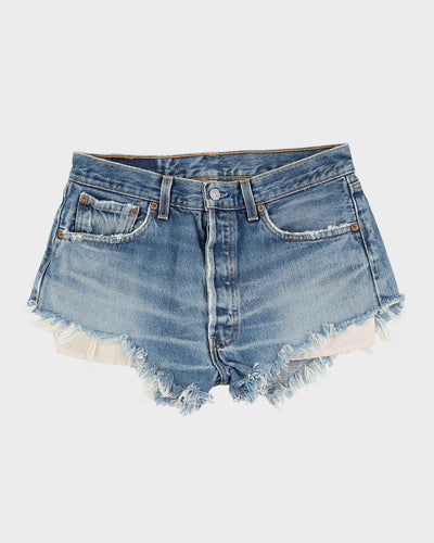 Levi's 501 Distressed Blue Denim Shorts  - W32