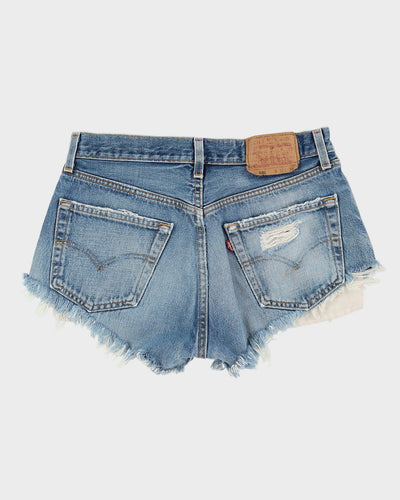 Levi's 501 Distressed Blue Denim Shorts  - W32