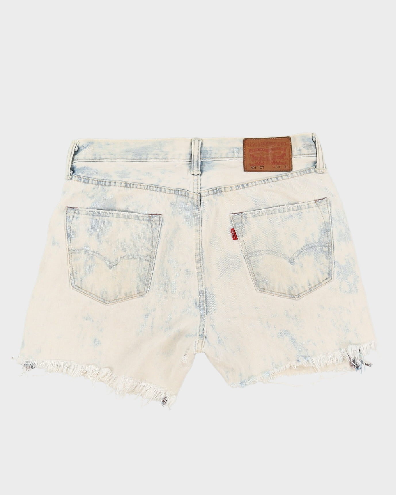 Levi's 501 Distressed Bleached Denim Shorts  - W32