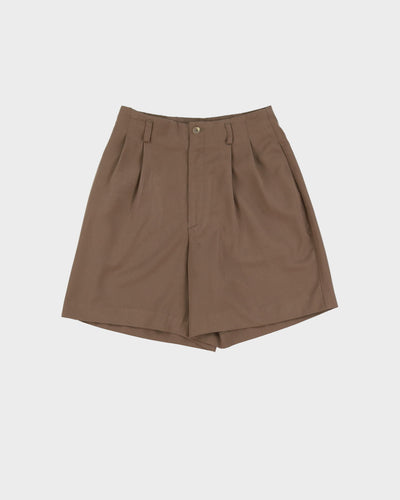 Vintage 1990s Beige High Waisted Shorts - XS